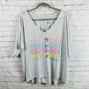 Golden Girls Stay Golden V Neck Tee Plus Size